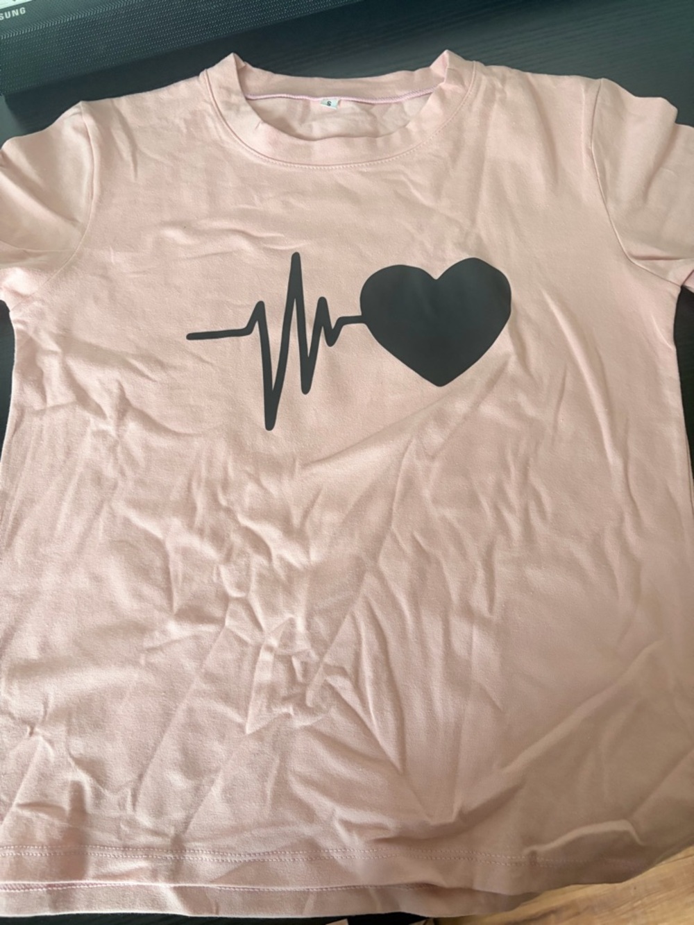 Pink Heartbeat Graphic Tee